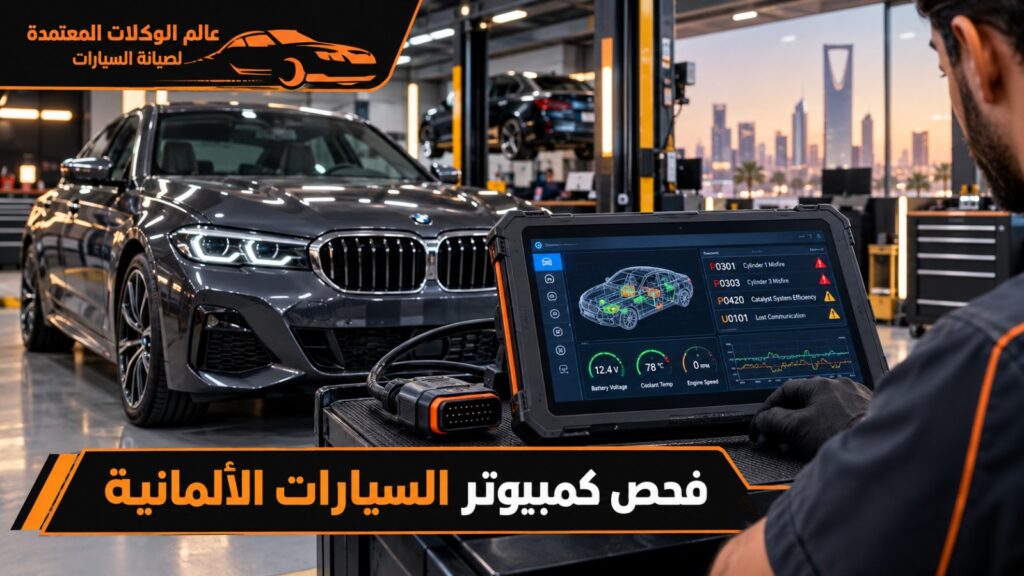 فحص كمبيوتر السيارات الألمانية بالرياض بأحدث أجهزة التشخيص